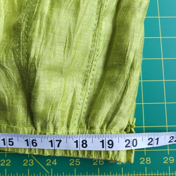 WINDSMOOR Green Linen Blend Skirt~18 - Picture 5 of 8